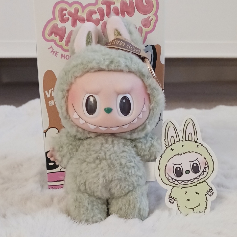 (Green Grape) Authentic Pop Mart Exciting Macaron Labubu - Open Box